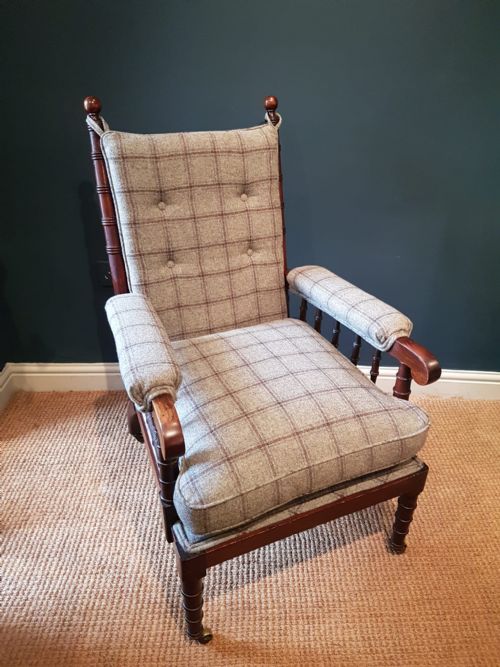 Early Victorian Mahogany Gillows Style Library Chair