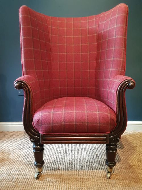 William IV Mahogany Framed Barrel Back Chair