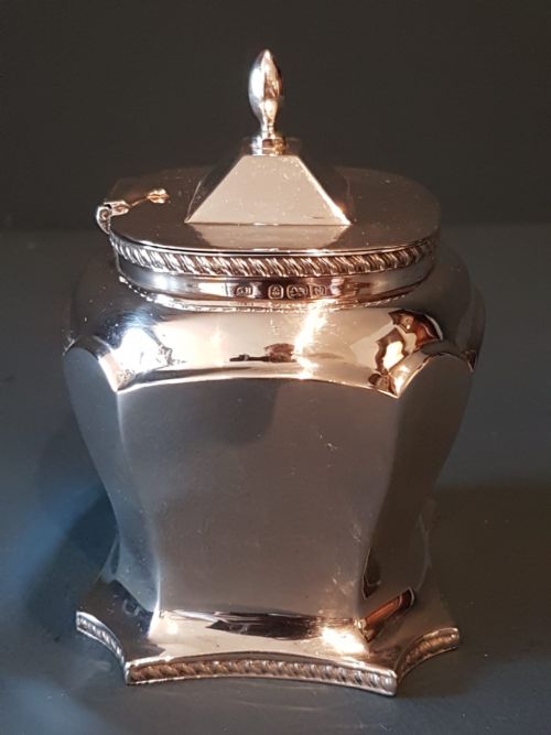 Edwardian Silver Tea Caddy