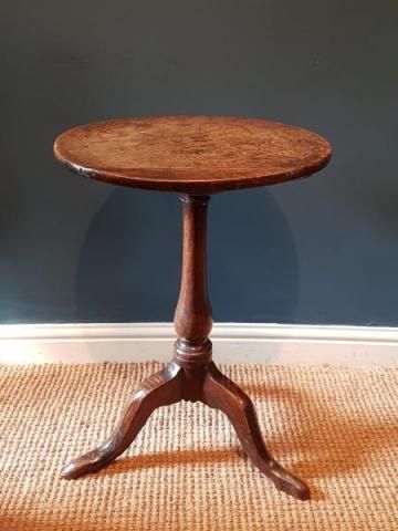 George II Oak Snap Top Occasional Table