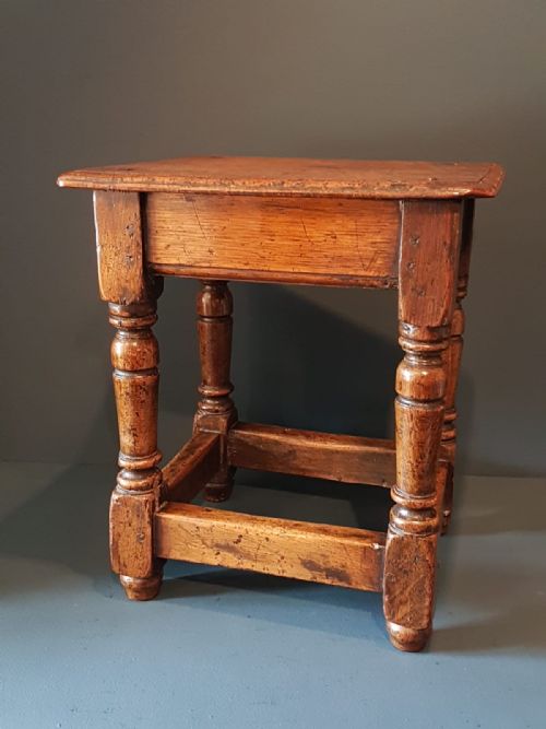 George II Style Oak Joint Stool