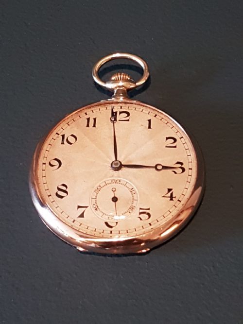 1920'S 9ct Solid Gold Pocket Watch