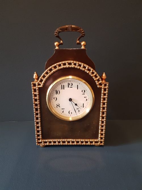 Fine Quality Bronzed and Gilt Brass Mantel Clock