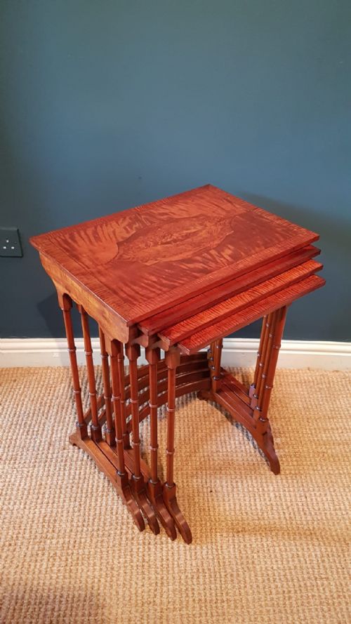 Superb Edwardian Nest of Four Tables