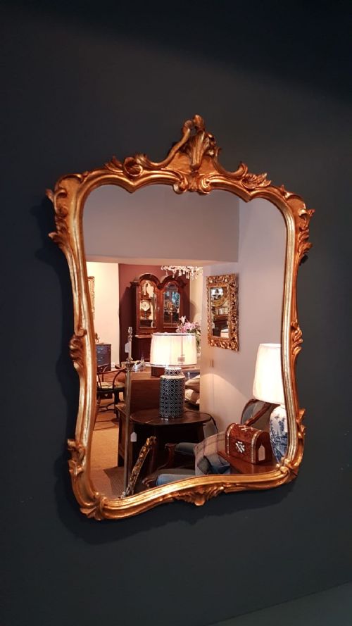 Edwardian Timber Gilt Mirror