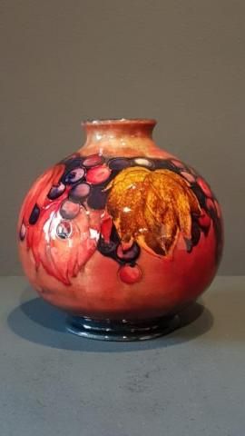 Moorcroft Leaf and Berries Flambé Vase