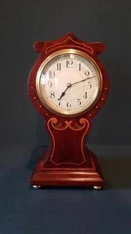 Fine Quality Edwardian Inlaid Mantel Clock