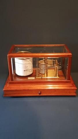Edwardian Walnut Barograph by Chadburns