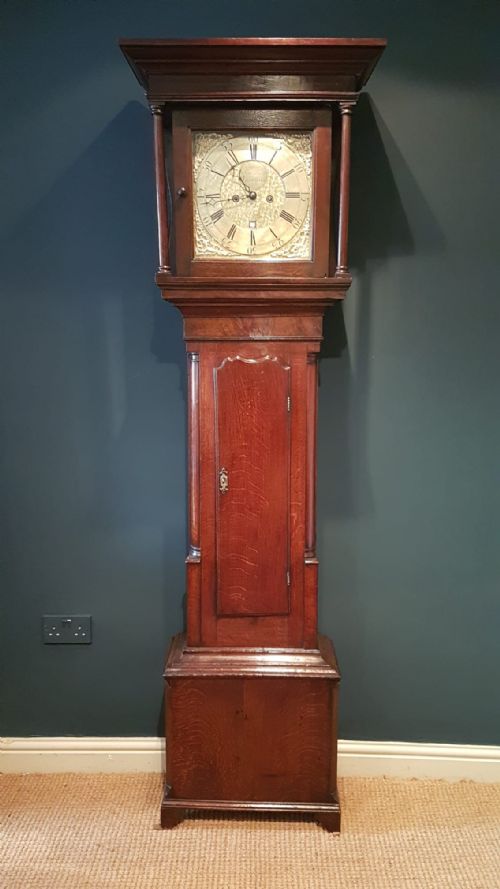 George III Oak Lancaster Longcase Clock