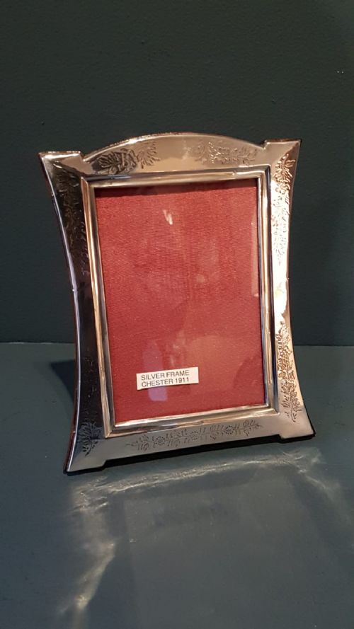 Edwardian Chester Silver Photo Frame