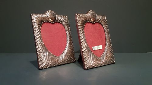 Pair of Victorian Silver Photo Frames by William Comyns