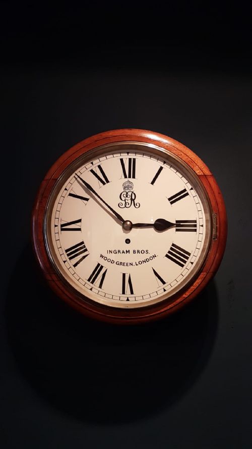 George V Single Fusee English Dial Clock
