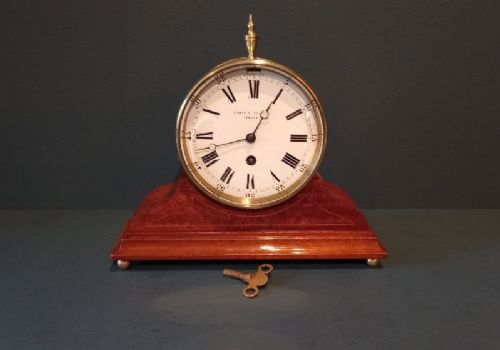 Fine Victorian Brass Station Master's Clock