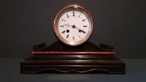 Victorian Slate and Marble Mantel Clock
