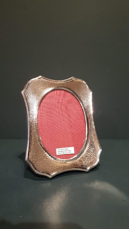 Edwardian Planished Silver Photo Frame