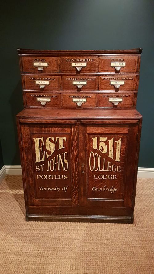 Edwardian Cambridge College File Chest
