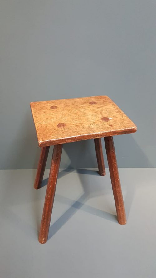 Late Georgian Ash and Elm Stool
