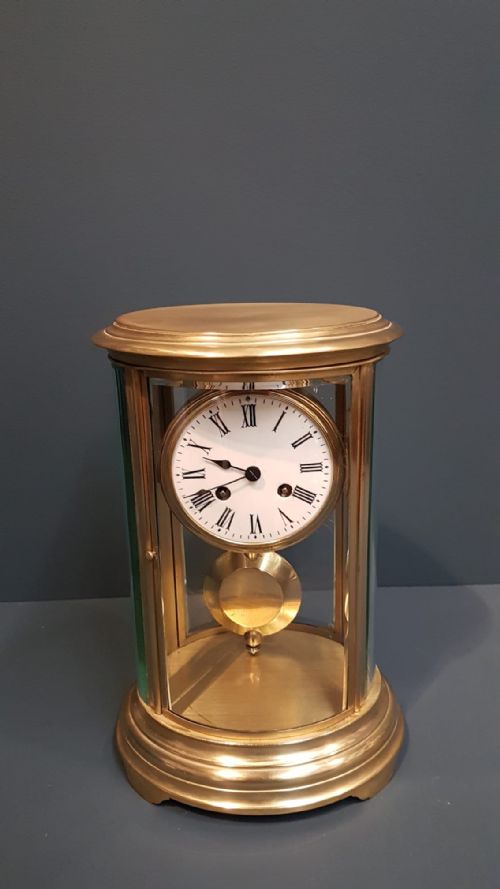 Victorian Oval Four Glass Clock