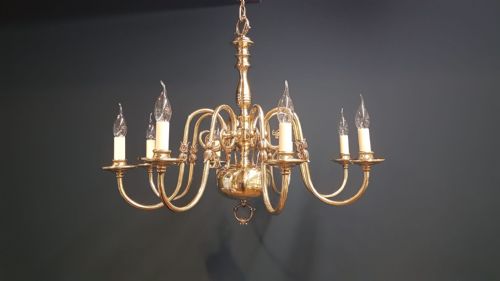 Edwardian 8 Arm Chandelier