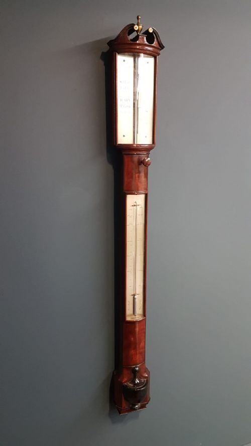 Fine Quality Regency Bow Front Stick Barometer