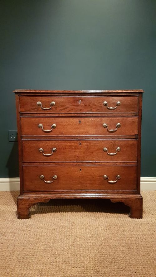 Small George III Oak Chest of Drawers