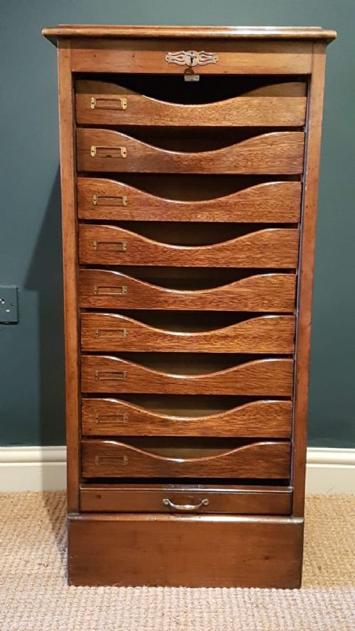 Edwardian Mahogany Filing Cabinet
