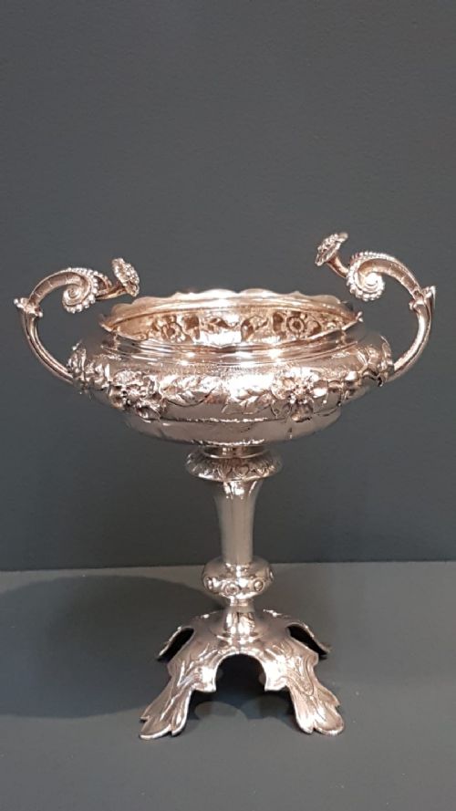 Superb Edwardian Period Cast Silver Centre Piece