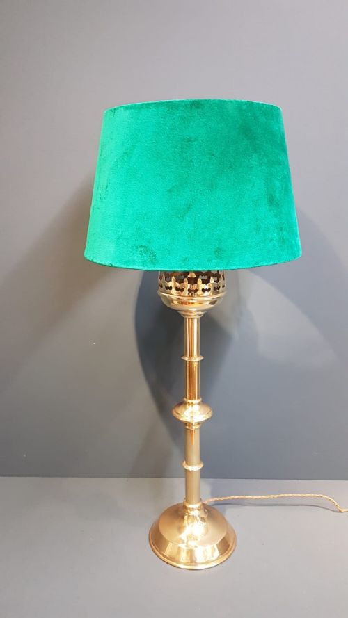 Candlestick Lamp and Shade