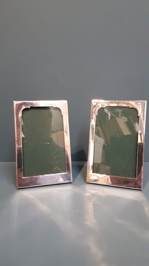 Matching Pair of Sampson Morden Silver Photo Frames