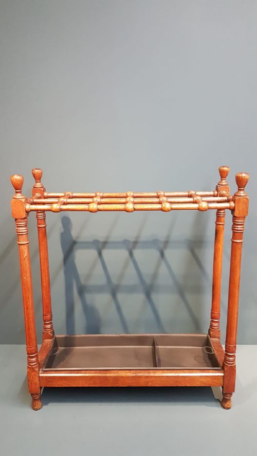 Victorian Walnut Country House Stick Stand