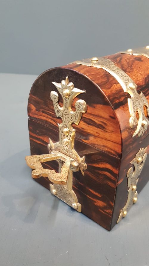 SUPERB EARLY VICTORIAN COROMANDEL SCENT BOTTLE BOX - ADDITIONAL PHOTO 4