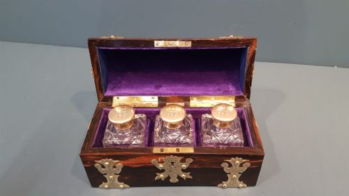 SUPERB EARLY VICTORIAN COROMANDEL SCENT BOTTLE BOX - ADDITIONAL PHOTO 6