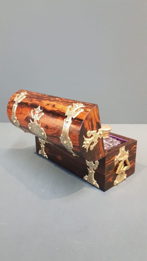 SUPERB EARLY VICTORIAN COROMANDEL SCENT BOTTLE BOX - ADDITIONAL PHOTO 7
