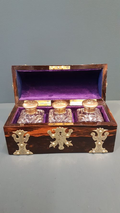 SUPERB EARLY VICTORIAN COROMANDEL SCENT BOTTLE BOX - ADDITIONAL PHOTO 8