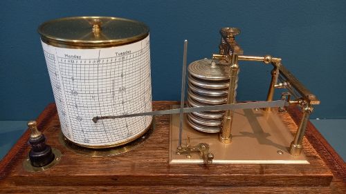 fig 1. Mid Victorian Dolland of London Barograph