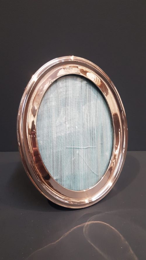 Edwardian Oval Silver Photo Frame