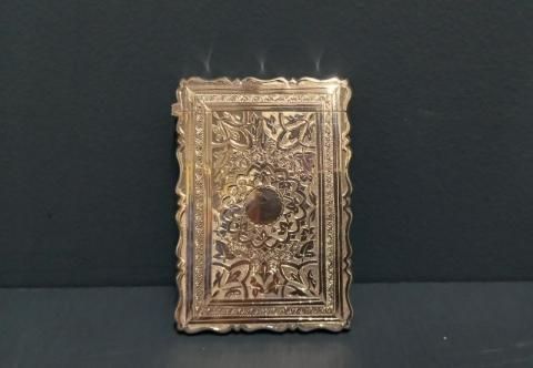 Victorian Engraved Silver Card Case