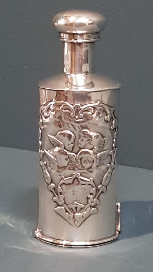 Silver Scent Bottle Cover by William Comyns