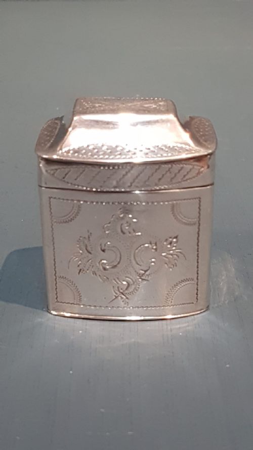 Mid Victorian Dutch Silver Peppermint Box