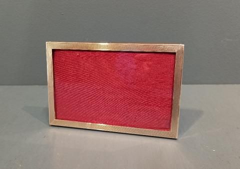 George V Engraved Silver Photo Frame