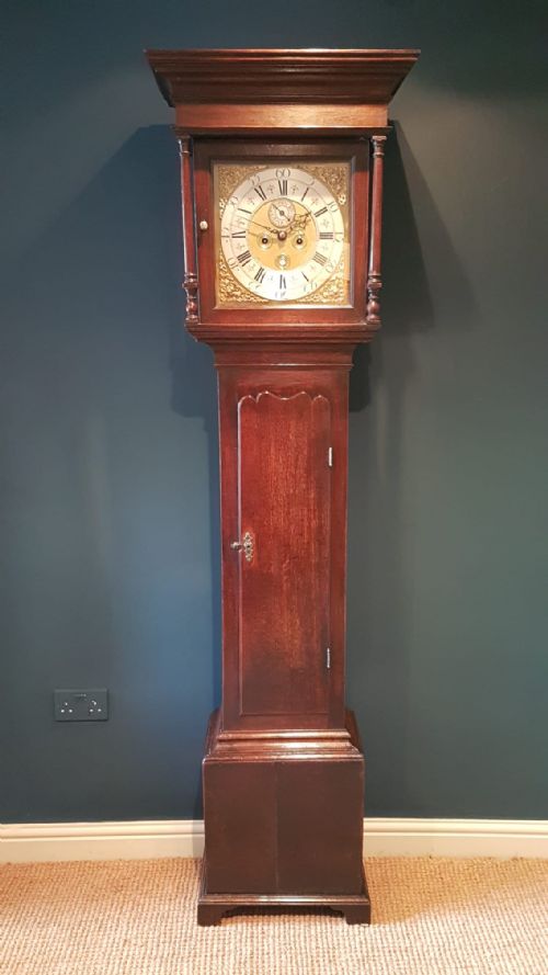 Superb George II Oak Longcase Clock