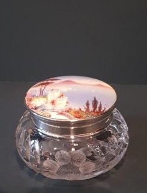 Fine Quality Enamel Top Table Jar