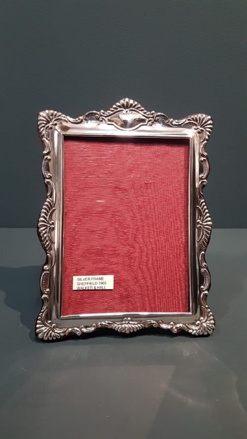 Edwardian Embossed Silver Photo Frame