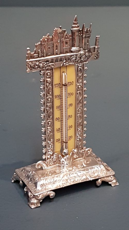 William IV Silver Castle Top Thermometer
