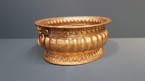 George III Gilt Brass Wine Cooler or Planter