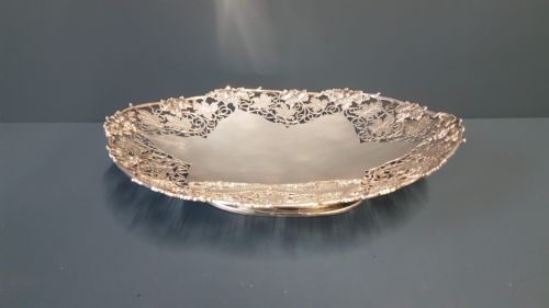Fine Quality Solid Silver Grape Dish