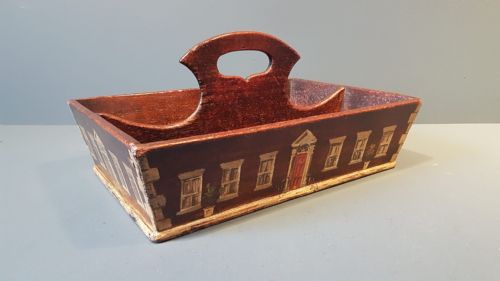 George III Oak Country House Cutlery Tray