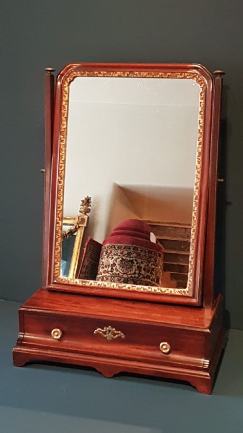 George III Mahogany Toilet Mirror