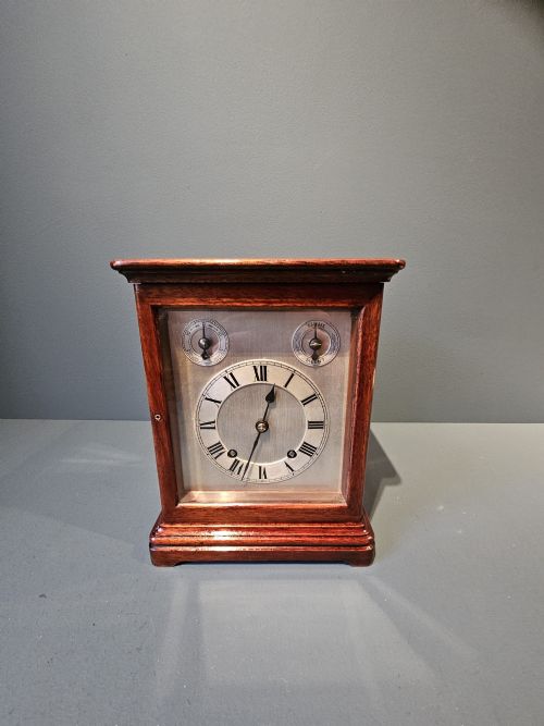 Mahogany Cased Four Glass Mantel Clock