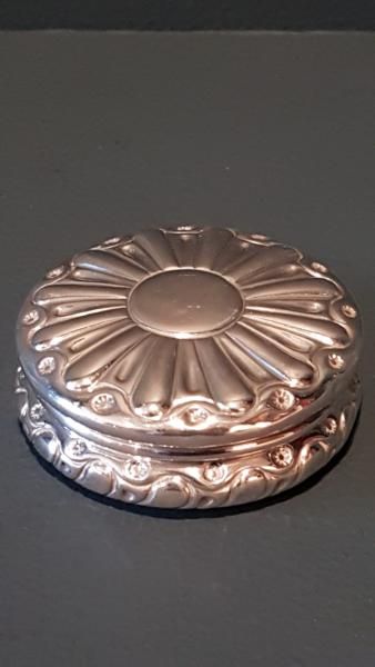 Victorian Silver Sunburst Box